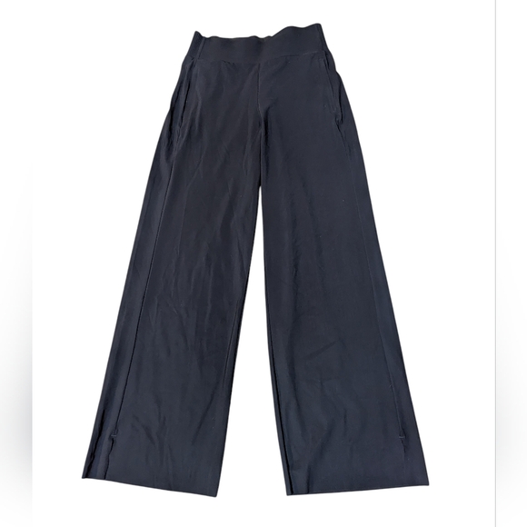 Athleta Cosmic Wide Leg Pants size Small Navy Blue Stretch - Picture 3 of 9